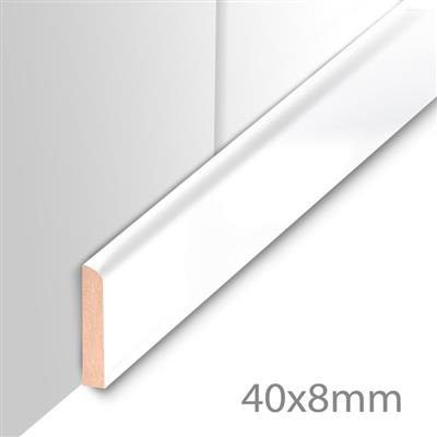 Plint Cosmo White - (2600x8x40)