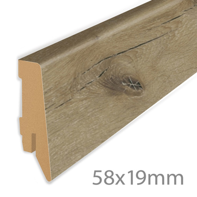 Profile Skirting Straight Oak - (2400x19x58mm)
