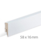 Topline skirting board white paintable S - (2500x16x58)