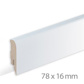 Modern skirting board white paintable M - (2500x16x78)