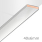 M.Cover XL Super white gloss - (2600x6x40)