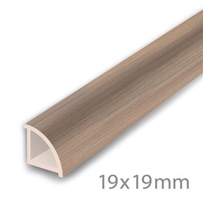PVC Kwartrond Mystic wood - PVC (2350x19x19)