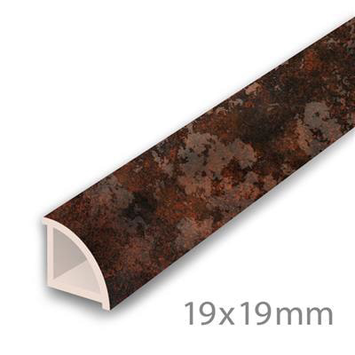 PVC Kwartrond Copper Loft - PVC (2350x19x19)