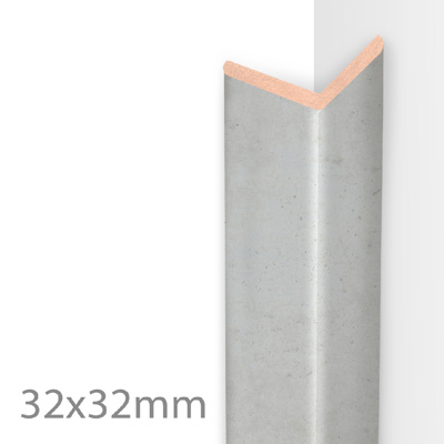 Hoeklijst Beton licht - (2600x32x32)