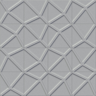 Gray Voronoi tiles - (260,5 x 48,2 x 0,45 cm) 2,511m²