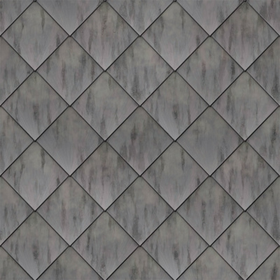 Gray shingle tiles - (260,5 x 48,2 x 0,45 cm) 2,511m²