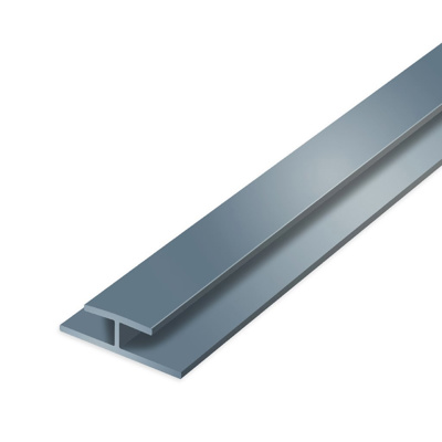 H-Profile Aluminium 2600 mm - 27x4x15x1 mm