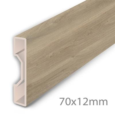 PVC Plint Pure oak - PVC (2350x70x12)