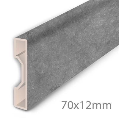 PVC Plint Granite Grey - PVC (2350x70x12)
