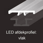 LED Afdekprofiel vlak - (3000x33x5) OPAAL