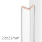 M.Use Corner Stucco White - (2600x22x22)