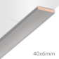 Afdeklijst XL Allure Zilvergrijs - (2600x6x40mm)
