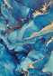 Painted marble dark blue - (192,8 x 260,5 cm) 5,022m²