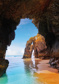 Beach cave - (183 x 261,5 cm) 4,786m²