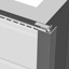 Two-part corner profile Oak Lightgrey - (3000x50x50mm)